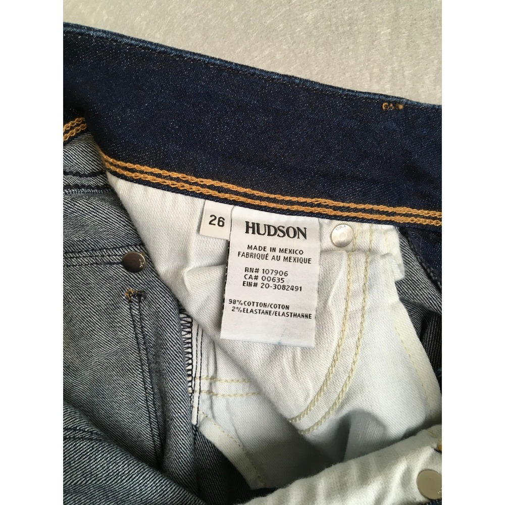 Y2K Inspired Hudson Beth Midrise Baby Boot Jeans Reverie Denim Dark Wash 26 NWT - Picture 7 of 8